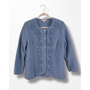 Vintage Pendleton Merino Wool Embroidered Jacket, Size XL Petite